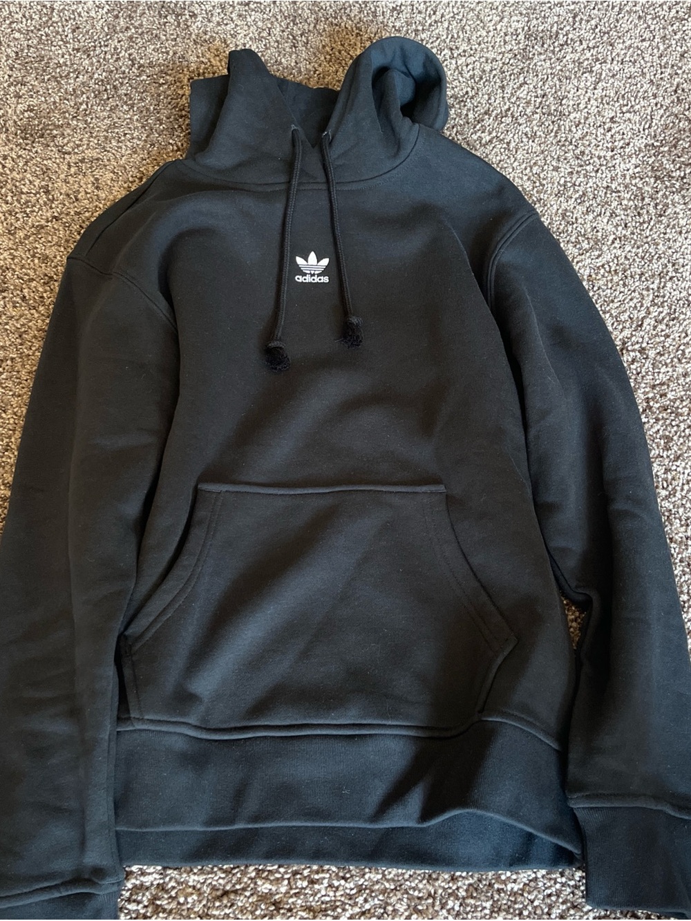 adidas Black Trefoil Hooded Sweatshirt
